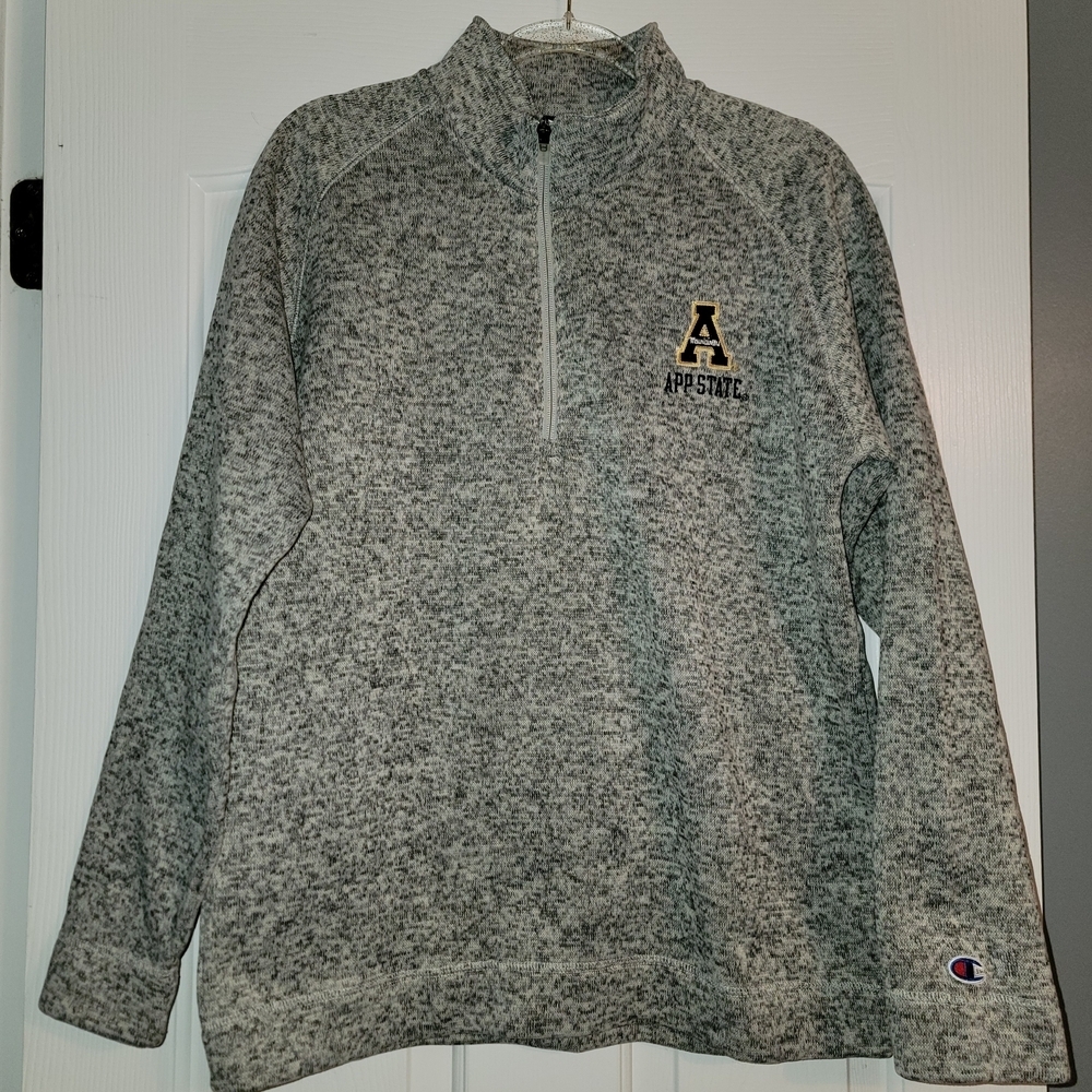 Champion Gray Quarter-Zip Men's App State Shirt